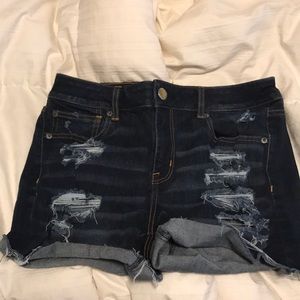 American Eagle hi-rise dipped shorts